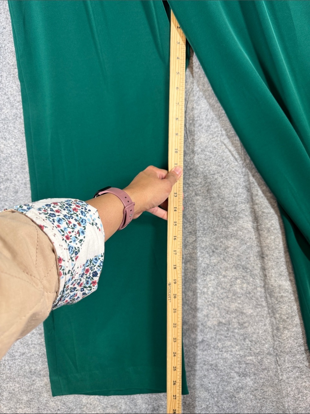 Windsmoor Wide Leg Drawstring Pants Emerald Green Size 16 Minimalist Chic Luxe - Picture 4 of 13